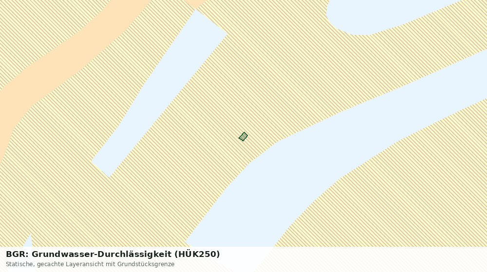 Statische Kartenansicht: BGR: Grundwasser-Durchlässigkeit (HÜK250)