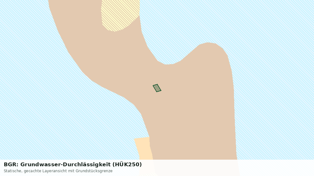 Statische Kartenansicht: BGR: Grundwasser-Durchlässigkeit (HÜK250)