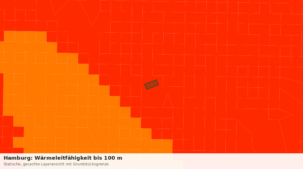Statische Kartenansicht: Hamburg: Wärmeleitfähigkeit bis 100 m