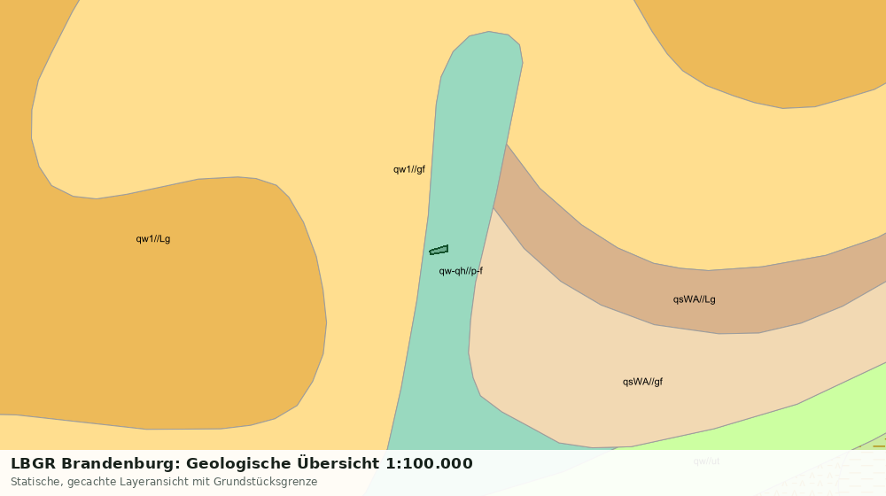 Statische Kartenansicht: LBGR Brandenburg: Geologische Übersicht 1:100.000
