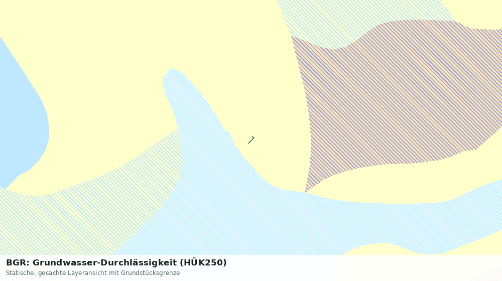 Statische Kartenansicht: BGR: Grundwasser-Durchlässigkeit (HÜK250)