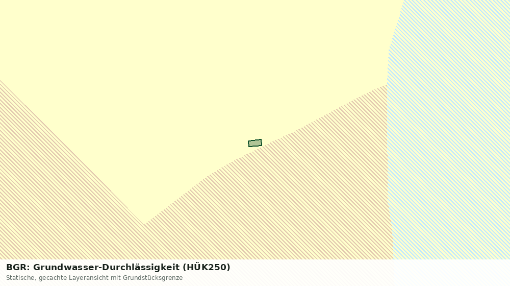 Statische Kartenansicht: BGR: Grundwasser-Durchlässigkeit (HÜK250)
