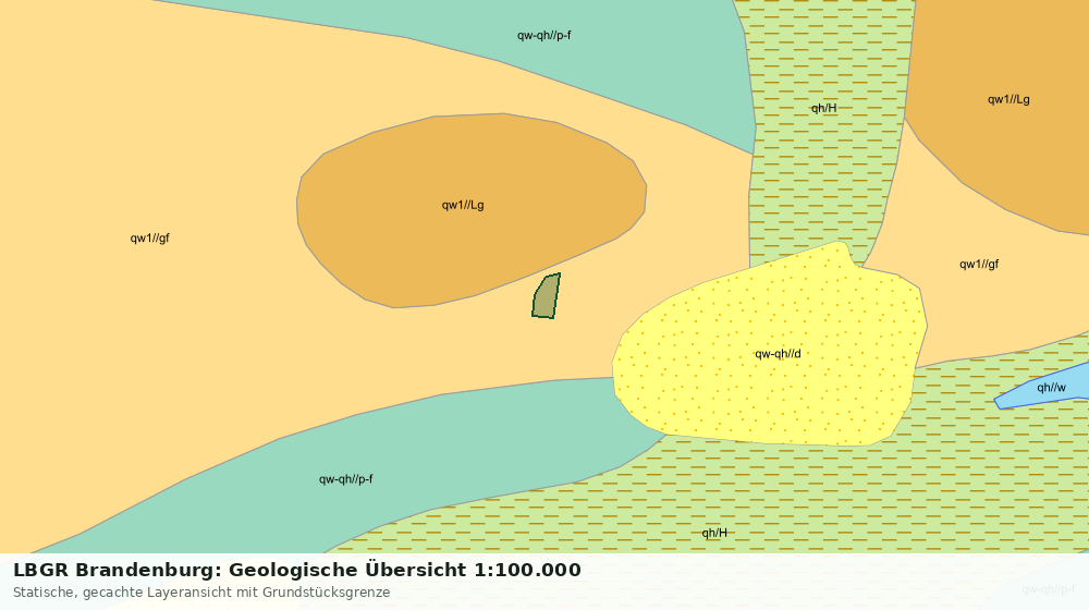 Statische Kartenansicht: LBGR Brandenburg: Geologische Übersicht 1:100.000