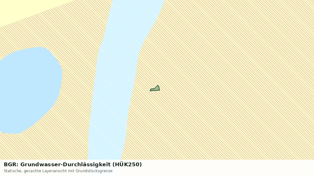 Statische Kartenansicht: BGR: Grundwasser-Durchlässigkeit (HÜK250)
