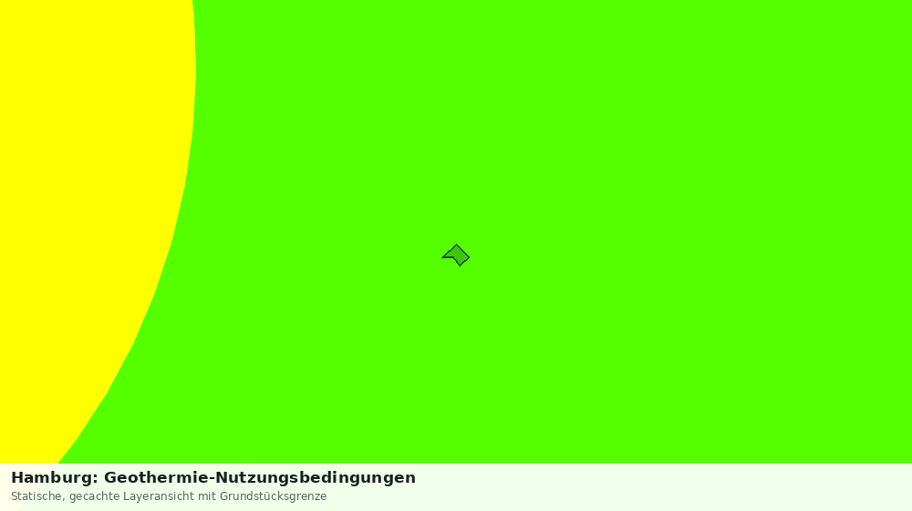 Statische Kartenansicht: Hamburg: Geothermie-Nutzungsbedingungen
