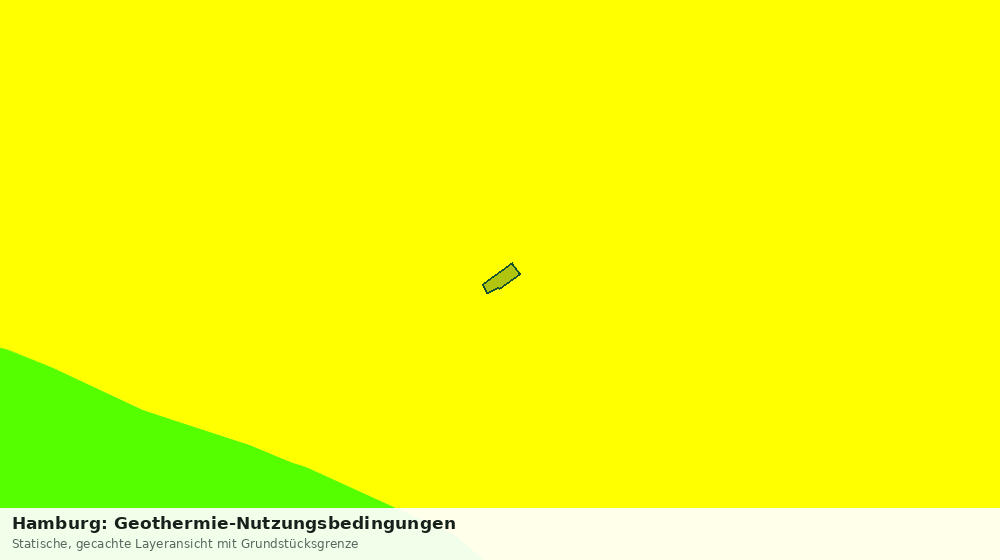 Statische Kartenansicht: Hamburg: Geothermie-Nutzungsbedingungen