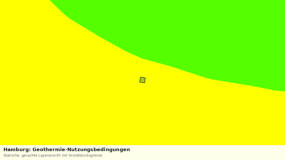 Statische Kartenansicht: Hamburg: Geothermie-Nutzungsbedingungen