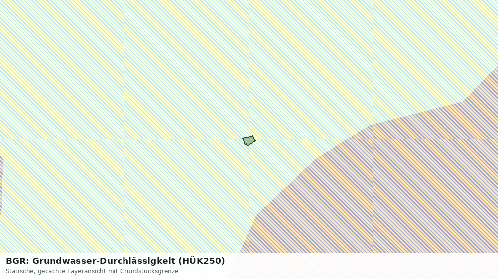 Statische Kartenansicht: BGR: Grundwasser-Durchlässigkeit (HÜK250)