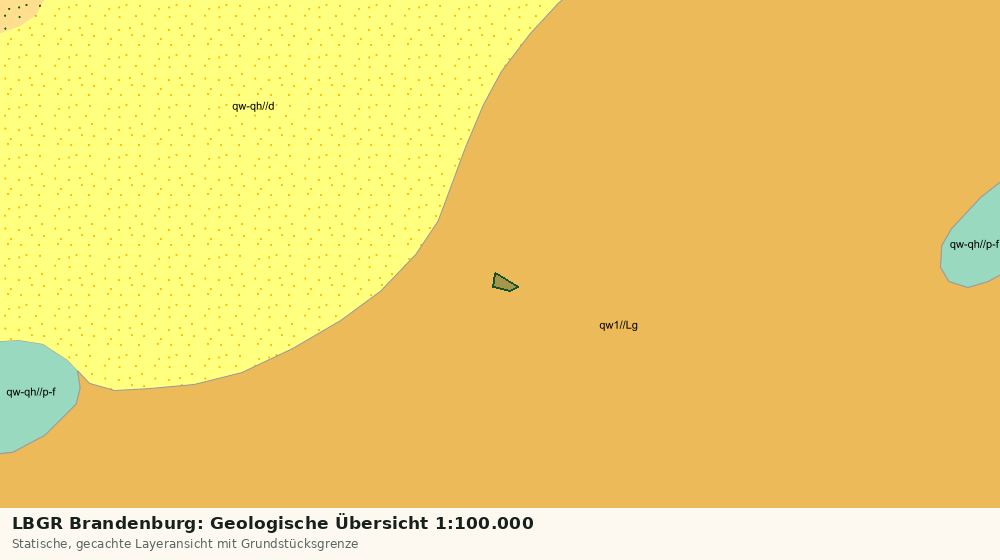 Statische Kartenansicht: LBGR Brandenburg: Geologische Übersicht 1:100.000