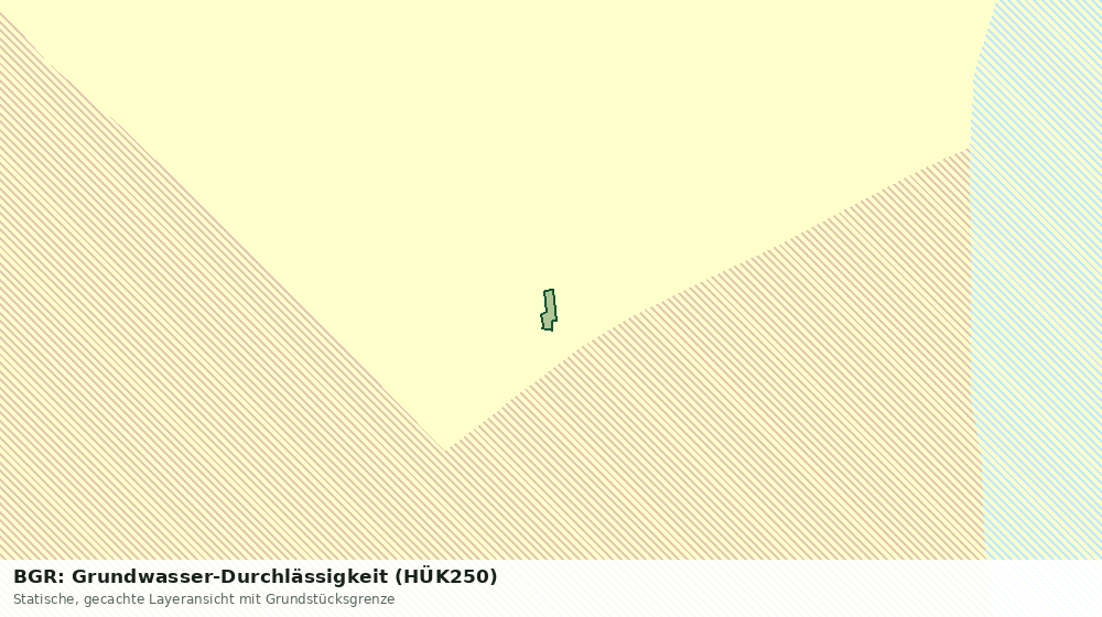 Statische Kartenansicht: BGR: Grundwasser-Durchlässigkeit (HÜK250)