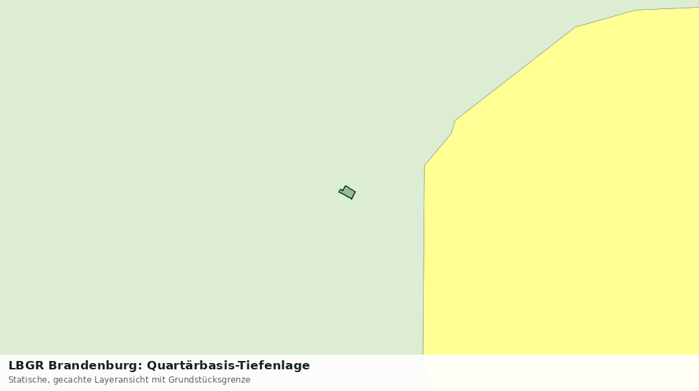 Statische Kartenansicht: LBGR Brandenburg: Quartärbasis-Tiefenlage