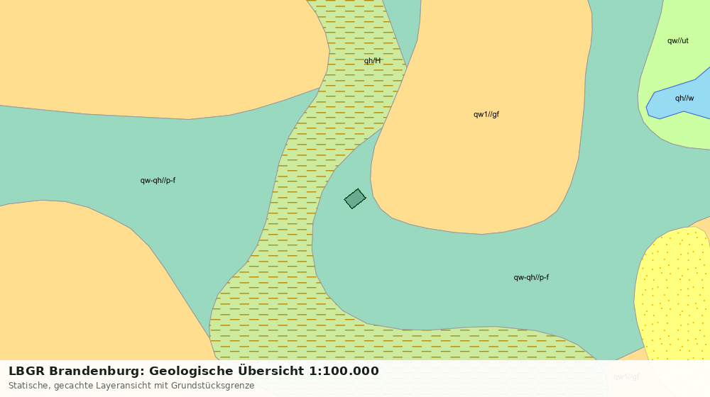 Statische Kartenansicht: LBGR Brandenburg: Geologische Übersicht 1:100.000