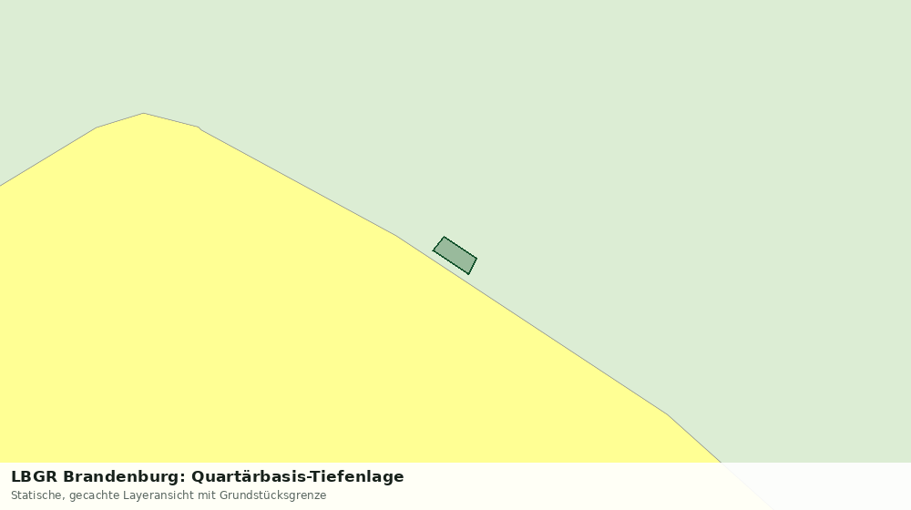 Statische Kartenansicht: LBGR Brandenburg: Quartärbasis-Tiefenlage