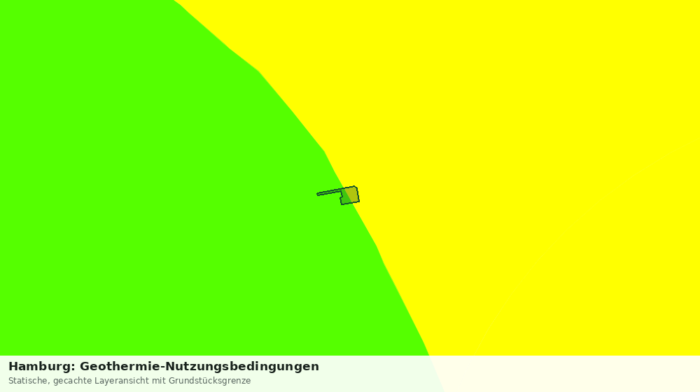Statische Kartenansicht: Hamburg: Geothermie-Nutzungsbedingungen