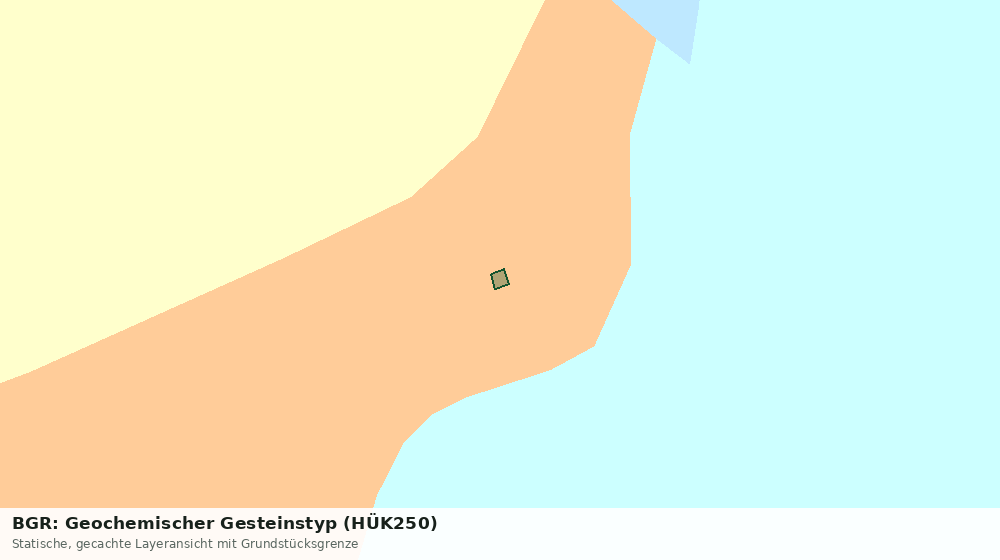 Statische Kartenansicht: BGR: Geochemischer Gesteinstyp (HÜK250)