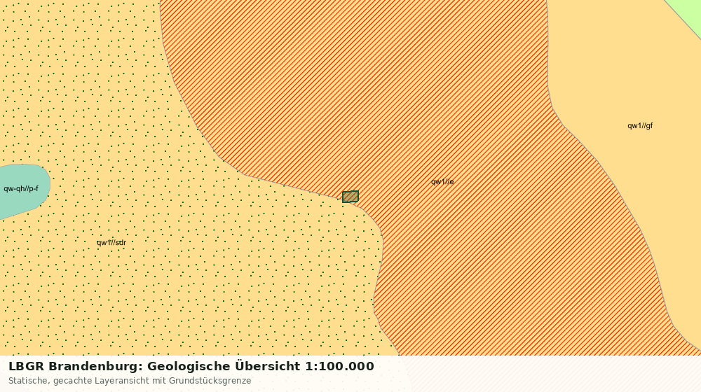Statische Kartenansicht: LBGR Brandenburg: Geologische Übersicht 1:100.000