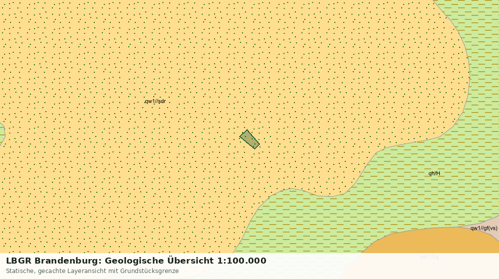 Statische Kartenansicht: LBGR Brandenburg: Geologische Übersicht 1:100.000