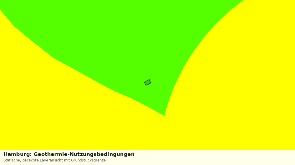 Statische Kartenansicht: Hamburg: Geothermie-Nutzungsbedingungen