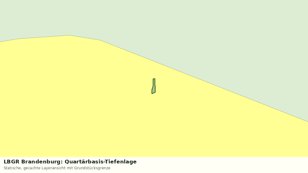 Statische Kartenansicht: LBGR Brandenburg: Quartärbasis-Tiefenlage