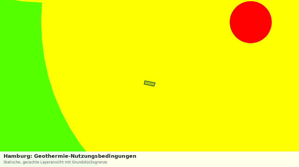 Statische Kartenansicht: Hamburg: Geothermie-Nutzungsbedingungen