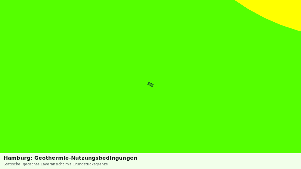 Statische Kartenansicht: Hamburg: Geothermie-Nutzungsbedingungen