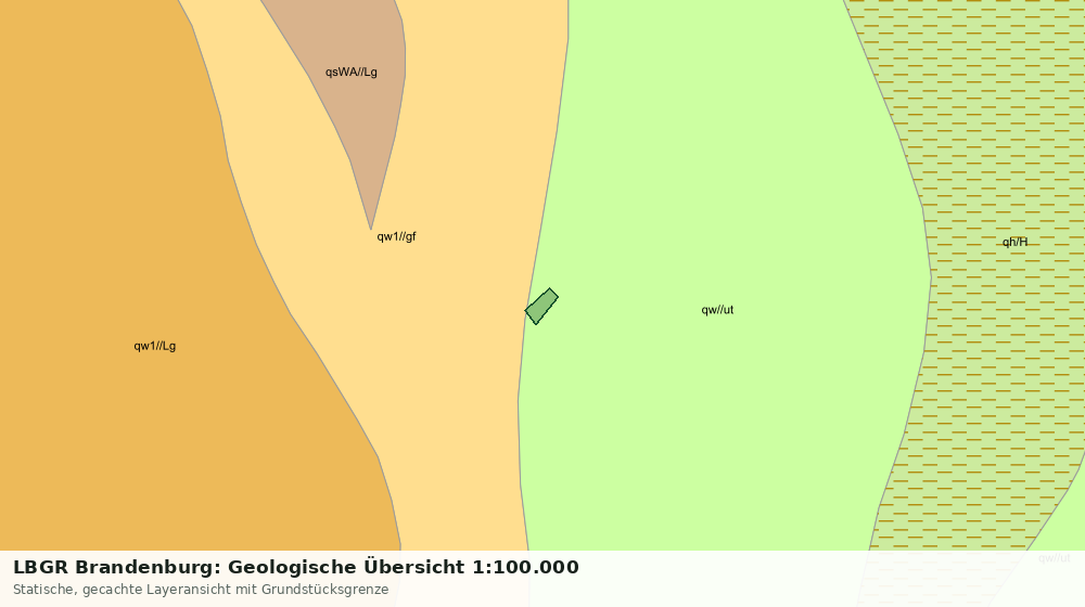 Statische Kartenansicht: LBGR Brandenburg: Geologische Übersicht 1:100.000