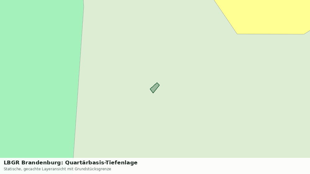Statische Kartenansicht: LBGR Brandenburg: Quartärbasis-Tiefenlage