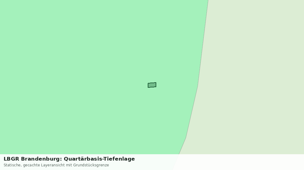 Statische Kartenansicht: LBGR Brandenburg: Quartärbasis-Tiefenlage