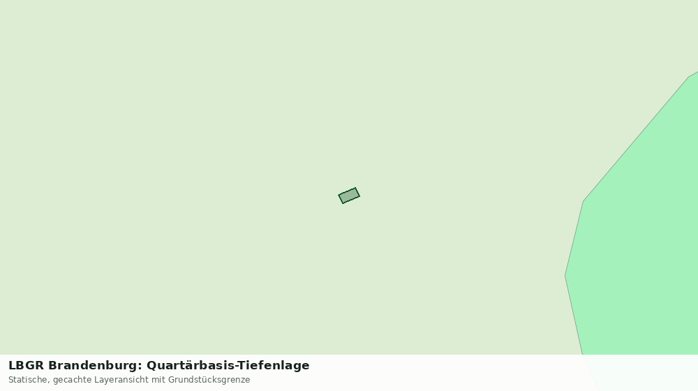 Statische Kartenansicht: LBGR Brandenburg: Quartärbasis-Tiefenlage