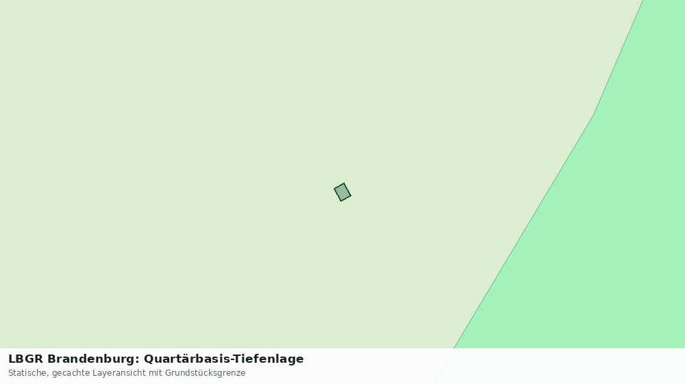Statische Kartenansicht: LBGR Brandenburg: Quartärbasis-Tiefenlage