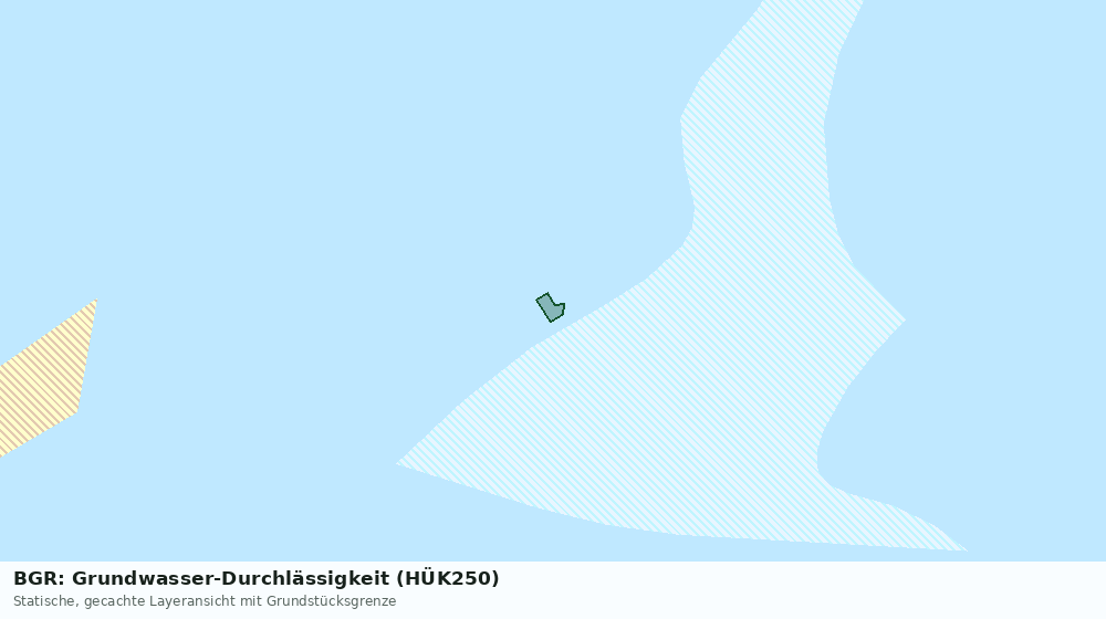 Statische Kartenansicht: BGR: Grundwasser-Durchlässigkeit (HÜK250)
