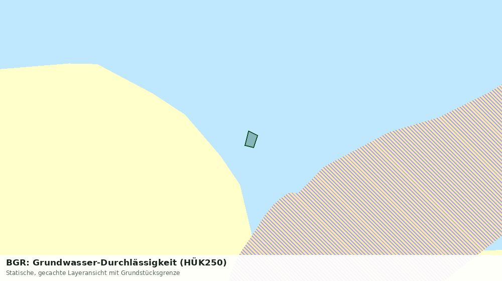 Statische Kartenansicht: BGR: Grundwasser-Durchlässigkeit (HÜK250)