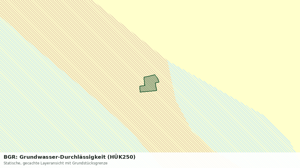 Statische Kartenansicht: BGR: Grundwasser-Durchlässigkeit (HÜK250)