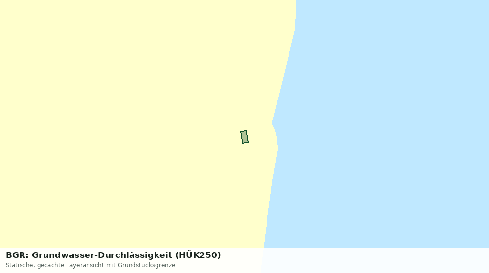 Statische Kartenansicht: BGR: Grundwasser-Durchlässigkeit (HÜK250)