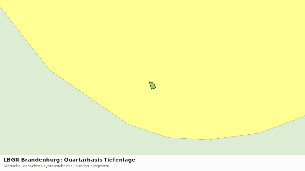 Statische Kartenansicht: LBGR Brandenburg: Quartärbasis-Tiefenlage