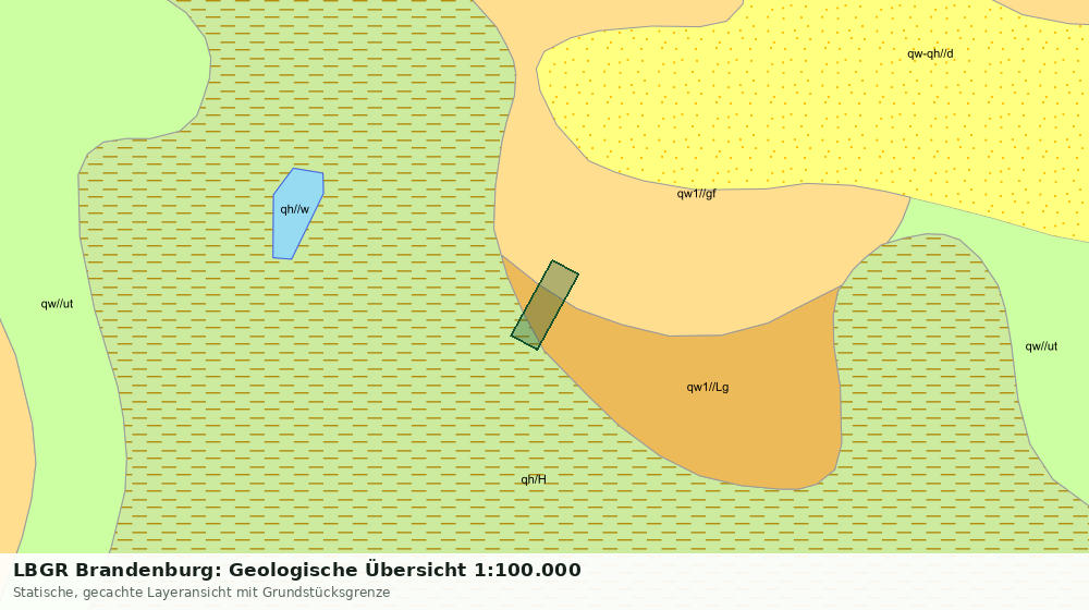 Statische Kartenansicht: LBGR Brandenburg: Geologische Übersicht 1:100.000