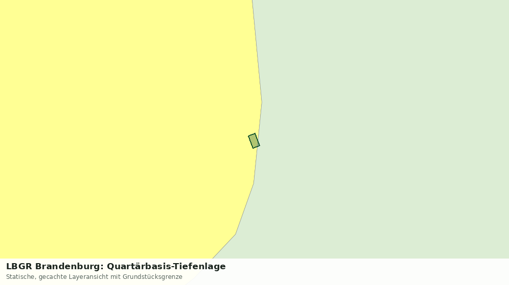 Statische Kartenansicht: LBGR Brandenburg: Quartärbasis-Tiefenlage
