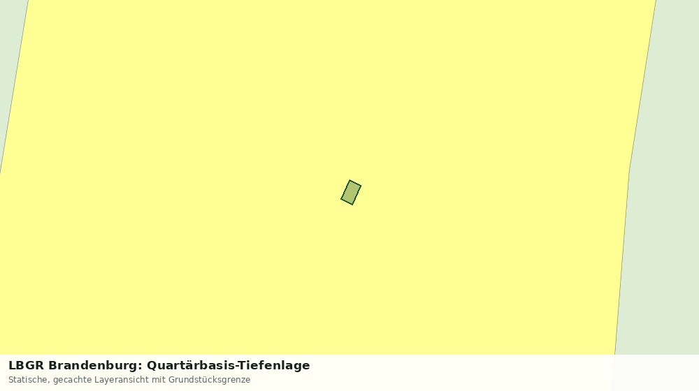 Statische Kartenansicht: LBGR Brandenburg: Quartärbasis-Tiefenlage