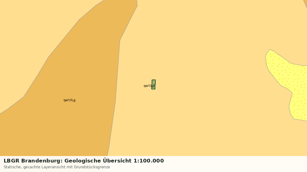Statische Kartenansicht: LBGR Brandenburg: Geologische Übersicht 1:100.000