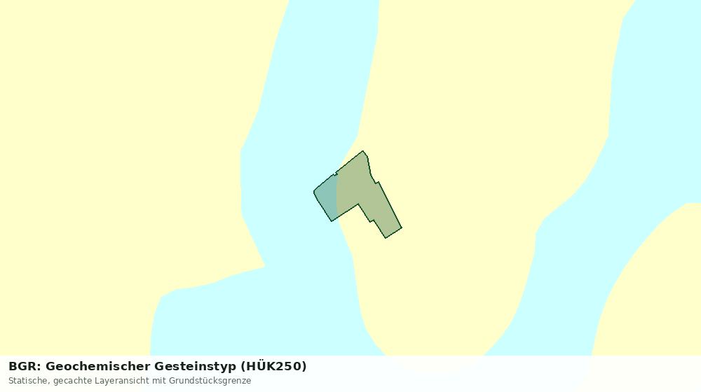 Statische Kartenansicht: BGR: Geochemischer Gesteinstyp (HÜK250)