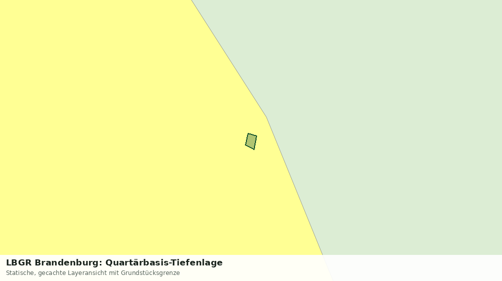 Statische Kartenansicht: LBGR Brandenburg: Quartärbasis-Tiefenlage