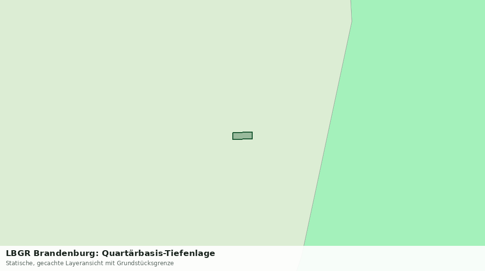 Statische Kartenansicht: LBGR Brandenburg: Quartärbasis-Tiefenlage