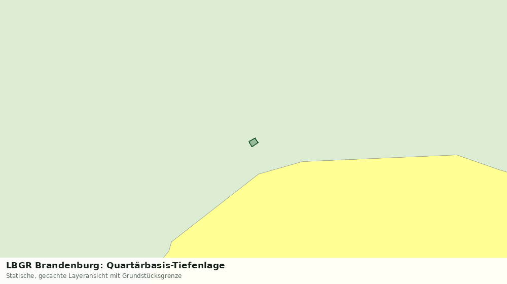 Statische Kartenansicht: LBGR Brandenburg: Quartärbasis-Tiefenlage