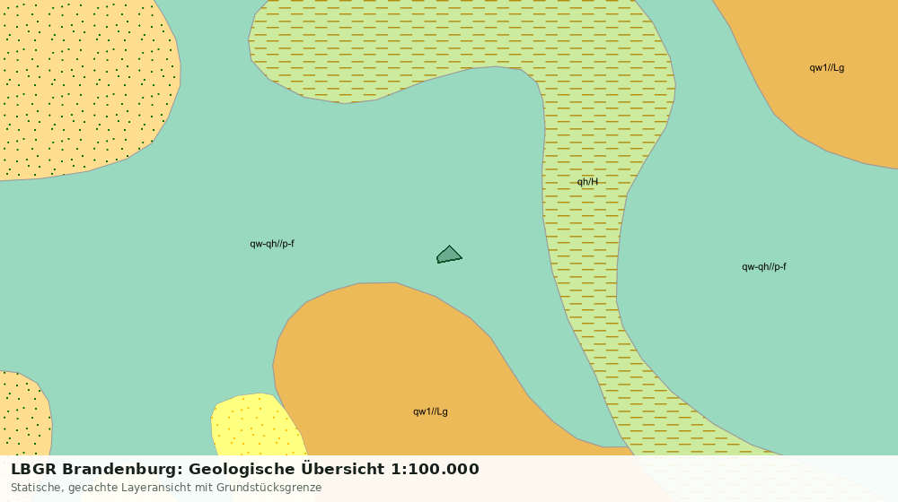Statische Kartenansicht: LBGR Brandenburg: Geologische Übersicht 1:100.000