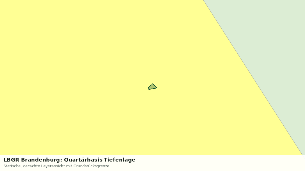 Statische Kartenansicht: LBGR Brandenburg: Quartärbasis-Tiefenlage