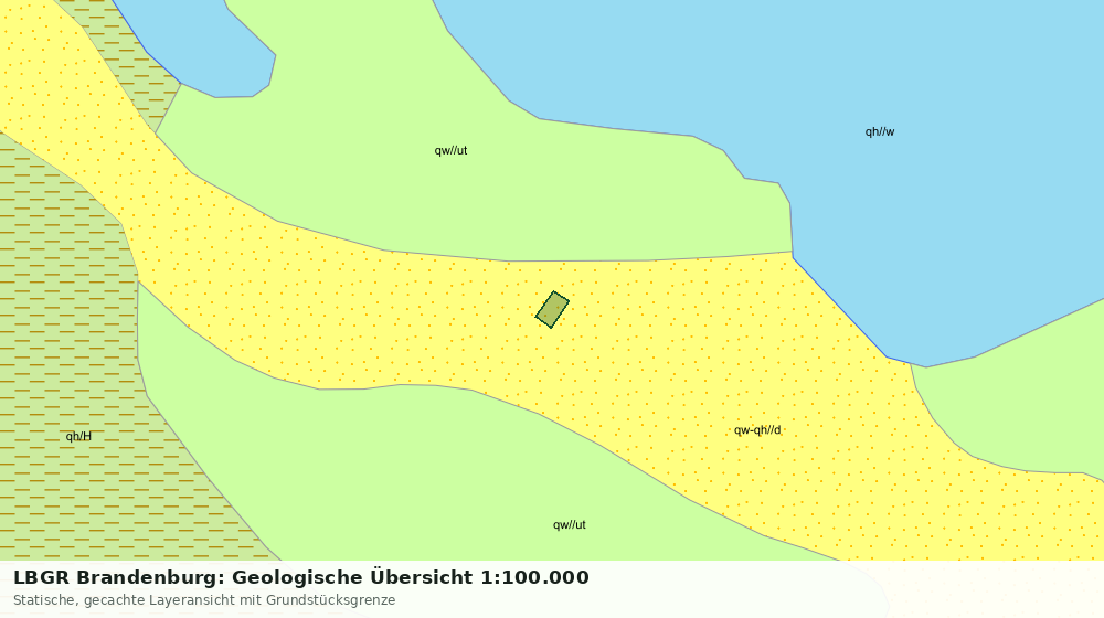 Statische Kartenansicht: LBGR Brandenburg: Geologische Übersicht 1:100.000