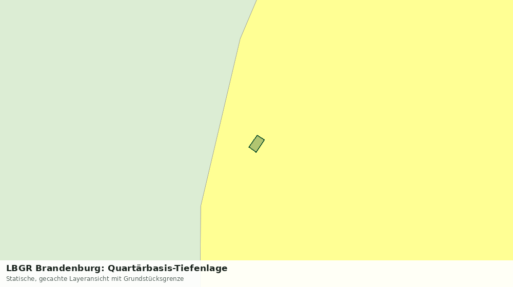 Statische Kartenansicht: LBGR Brandenburg: Quartärbasis-Tiefenlage