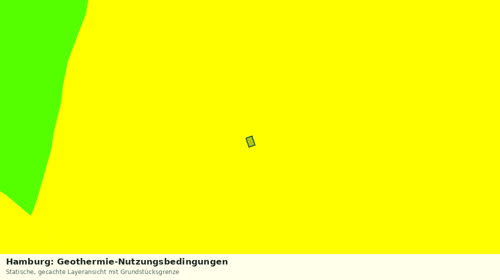 Statische Kartenansicht: Hamburg: Geothermie-Nutzungsbedingungen