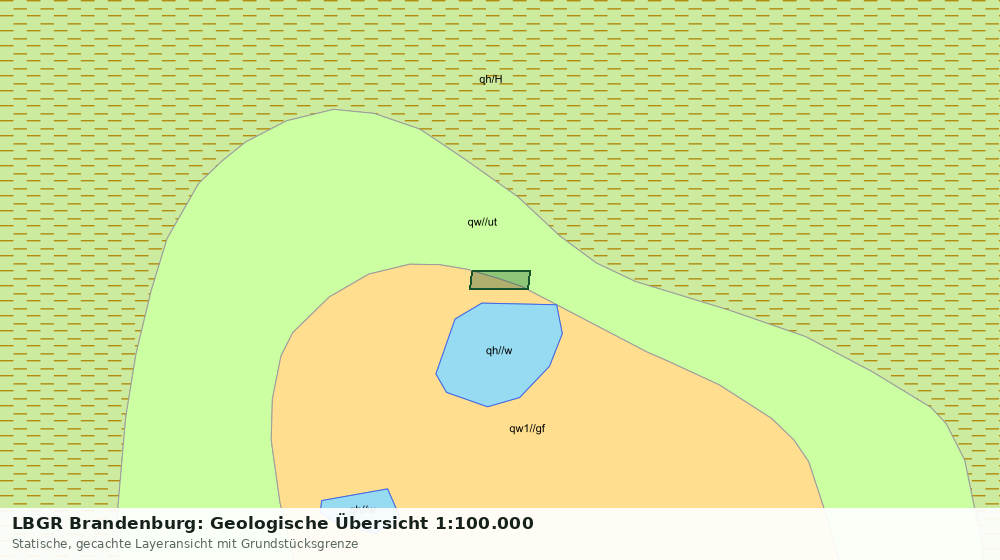 Statische Kartenansicht: LBGR Brandenburg: Geologische Übersicht 1:100.000