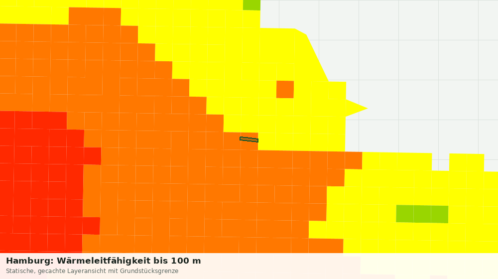 Statische Kartenansicht: Hamburg: Wärmeleitfähigkeit bis 100 m